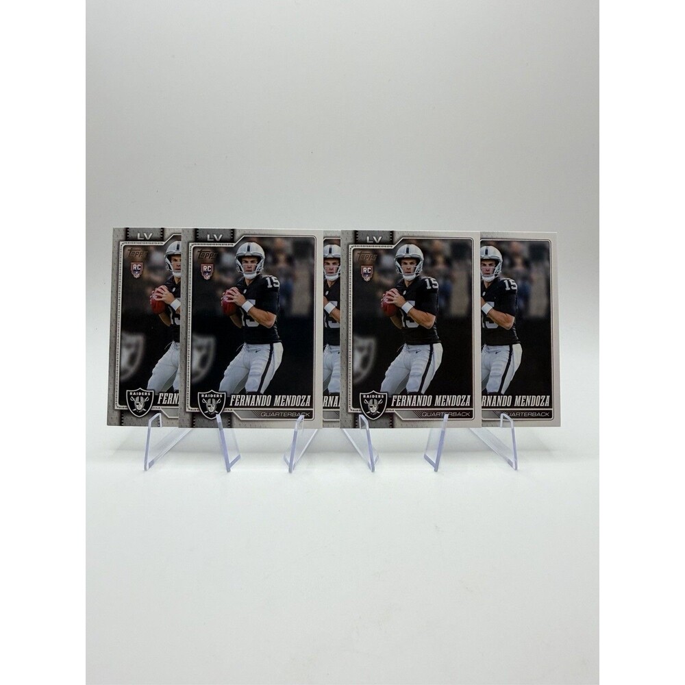 (6) LOT 2026 Topps Flagship Football - Fernando Mendoza (RC) RAIDERS - Lot of 6